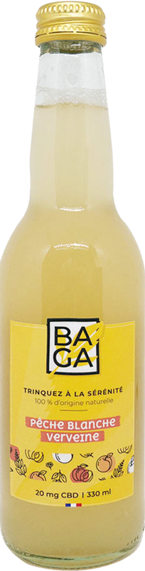 BOISSON CBD - PÊCHE VERVEINE - BAGA