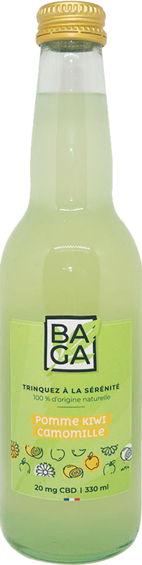 BOISSON CBD - POMME KIWI CAMOMILLE - BAGA