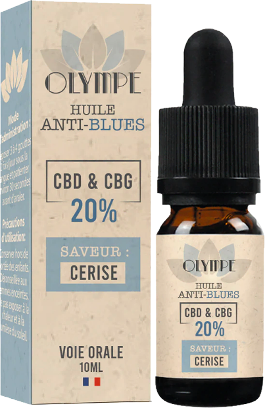 ANTI-BLUES - HUILE DE CBD & CBG CERISE