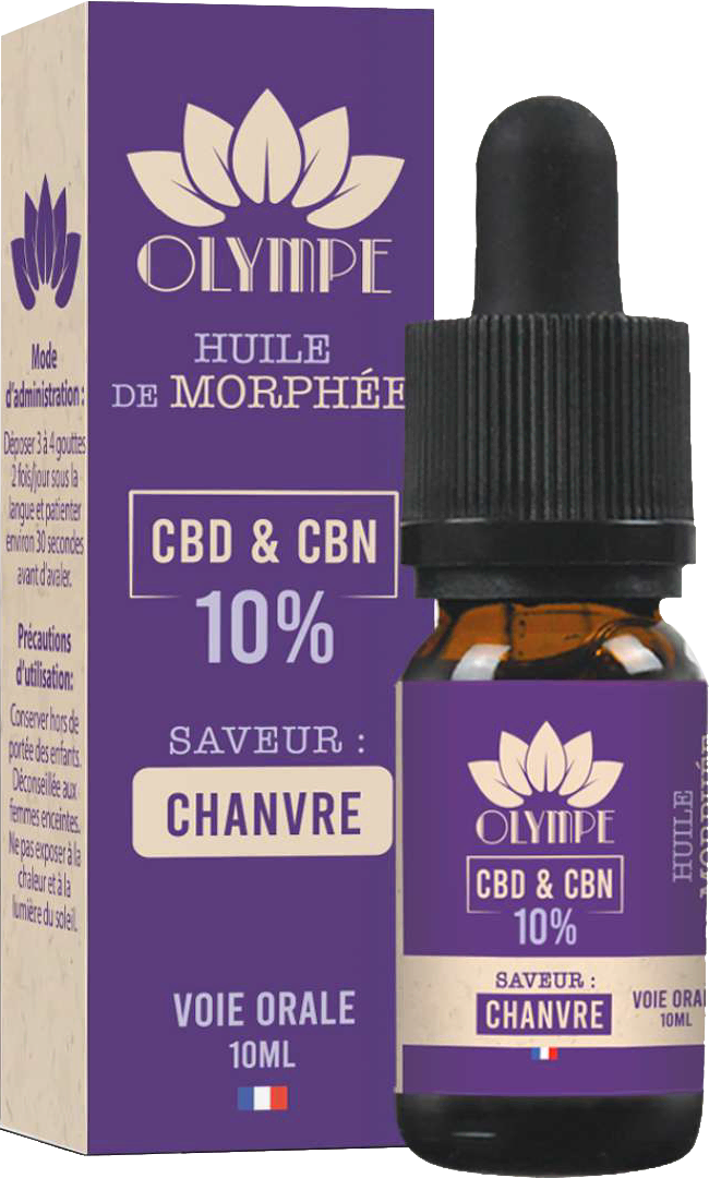 HUILE MORPHEE - SOMMEIL - CBD & CBN - THE VERT